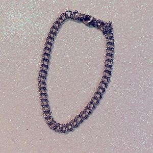 Women’s James Avery Light Double Curb Charm Bracelet. No charms included.